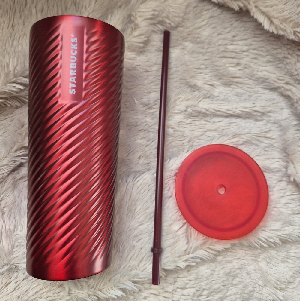 Starbucks Metallic Red Tumbler Set